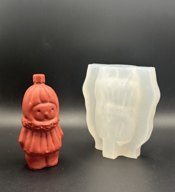 Силиконовая форма Елочная игрушка Снегурочка